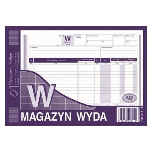 MAGAZYN WYDA W A5 371-3