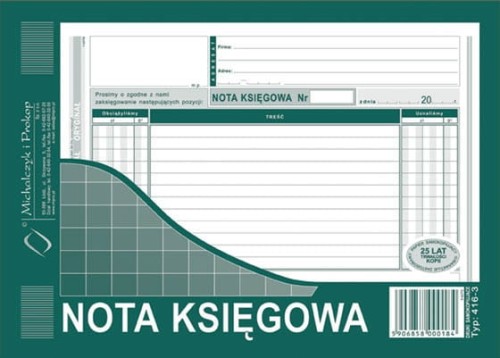 NOTA KSIĘGOWA A5 416-3